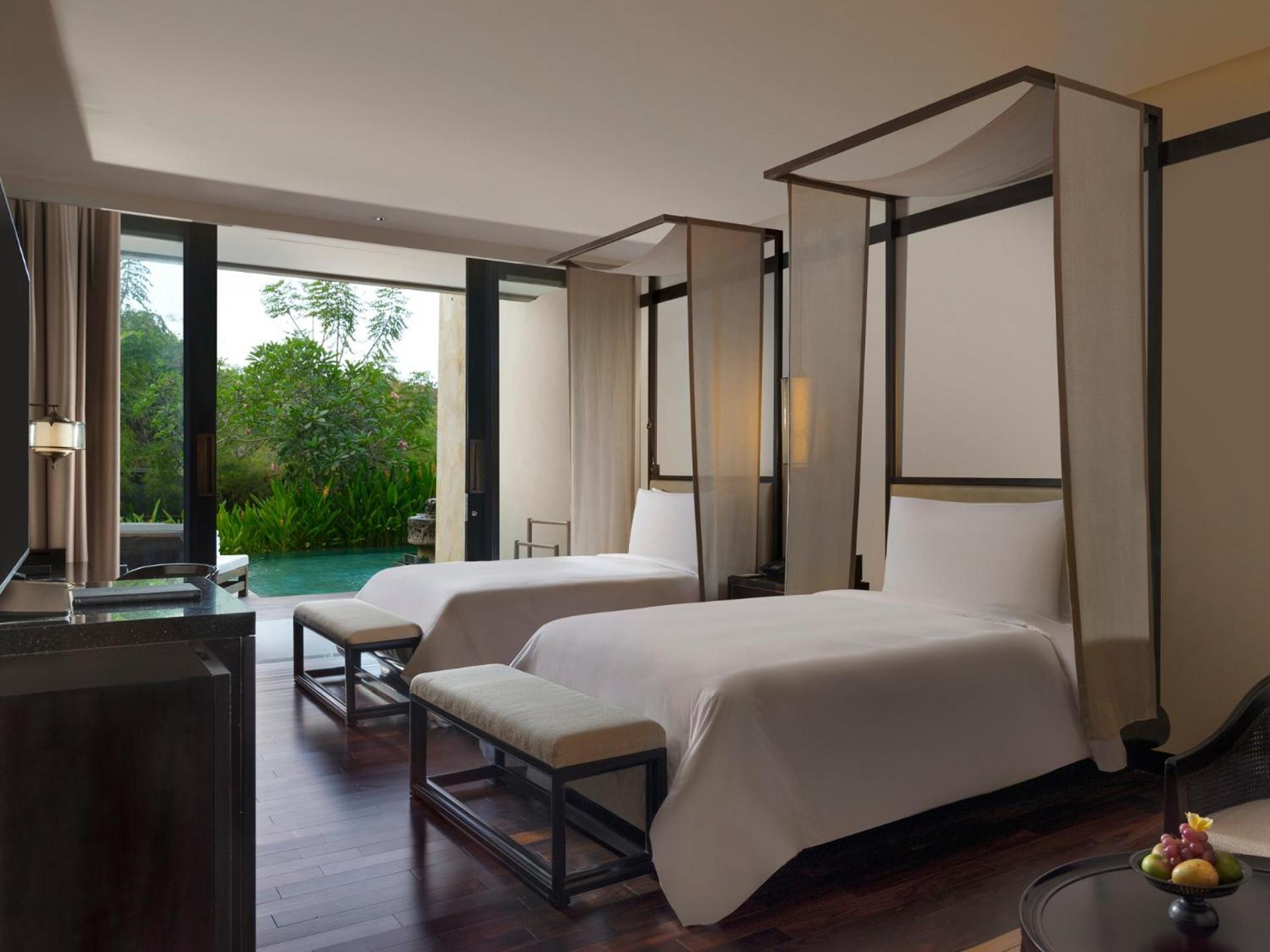 Grande Chambre Lits Jumeaux Deluxe - Côté Lagon
