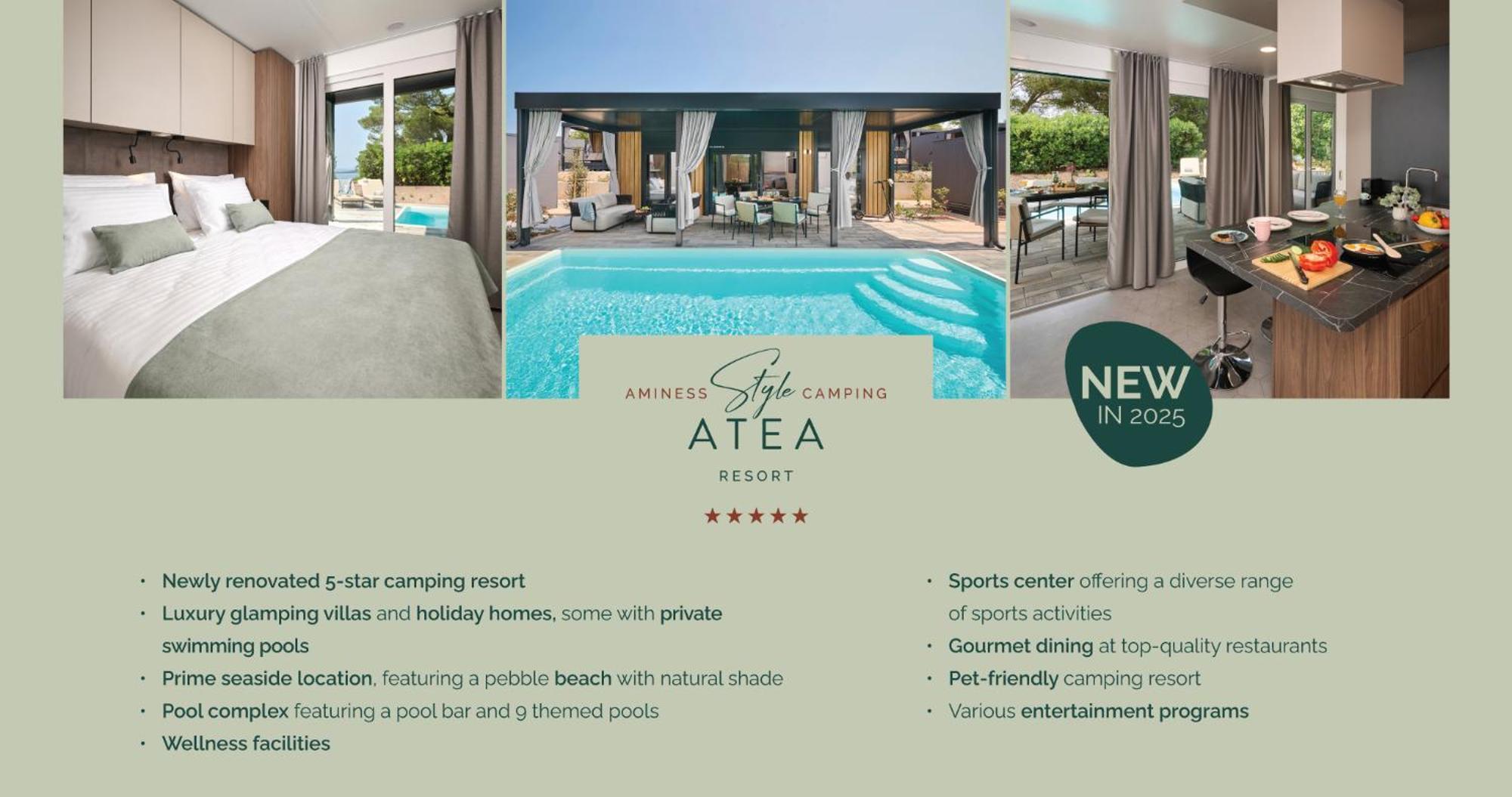 Luxury Glamping Villa pool view