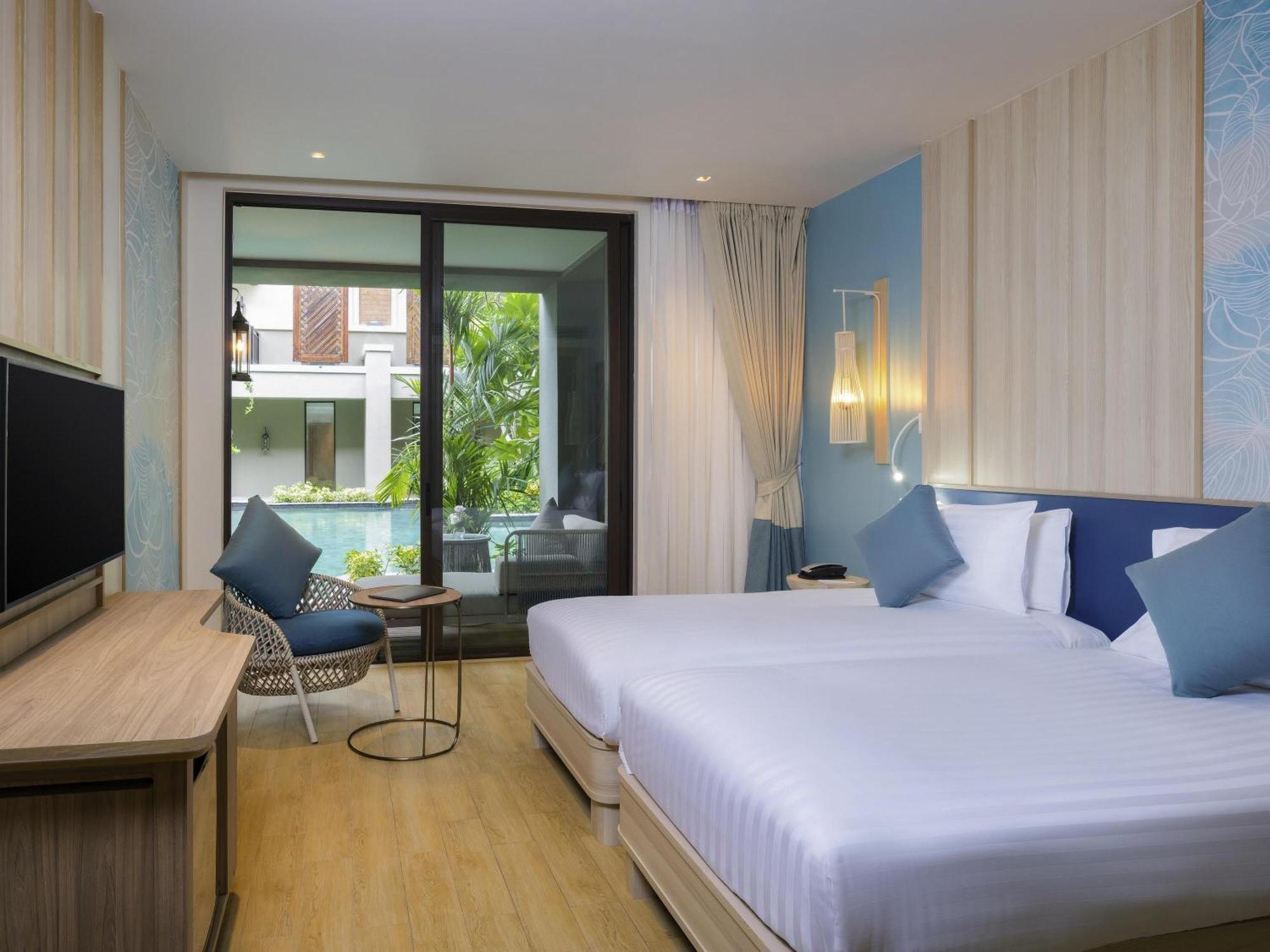 Chambre Lits Jumeaux Deluxe avec Accès à la Piscine - Côté Plage
