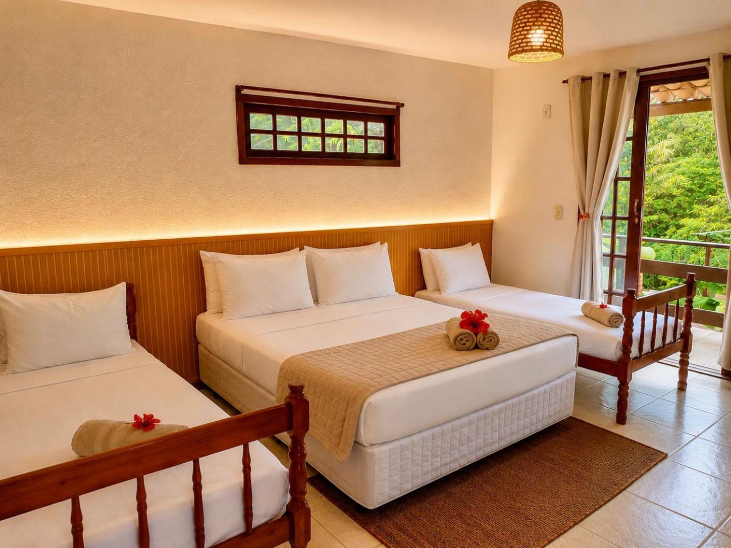 Chambre Quadruple avec Balcon
